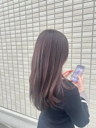 ロング カラー 中村 仁美のヘアスタイル