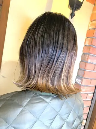 ミディアム カラー パーマ ヘアアレンジ メンズ キッズ ネイル マツエク・マツパ 髪質改善 艶髪🔵ﾌｾﾅｵﾔのヘアスタイル