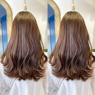 ロング レイヤーカット /透明感カラー西田のヘアスタイル