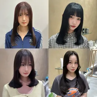 セミロング 🌜韓国/艶髪/縮毛 /kokoro🌛のヘアスタイル