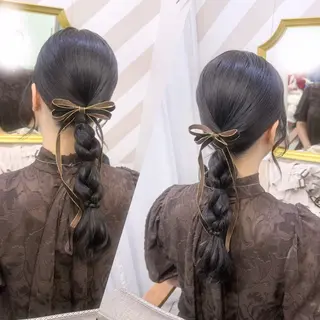 ヘアアレンジ 秋葉原コットン所属・ヘアセット 🤍AIRA🤍のヘアスタイル