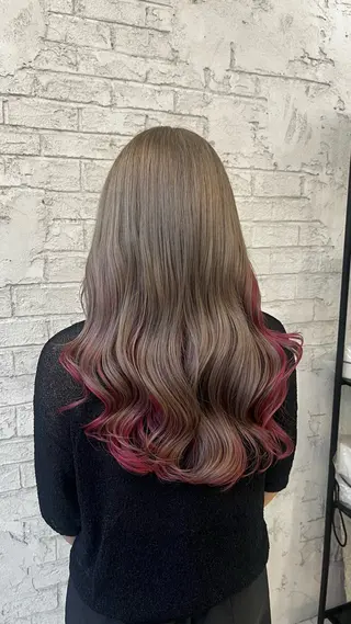 ロング 艶髪ブリーチカラー 💗manaka💗のヘアスタイル