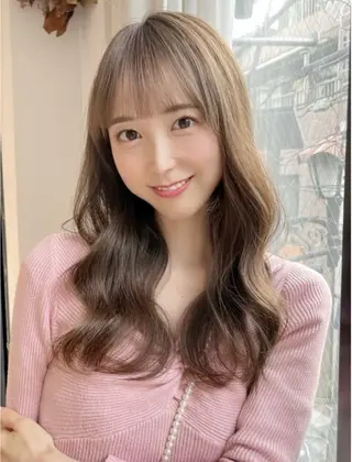 カラー 🦋ミルクティーベー ジュ🦋mayukiのヘアスタイル