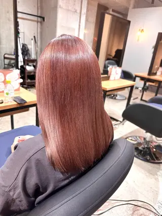 セミロング カラー ✨髪質改善/ハイトー ン/艶髪高山のヘアスタイル