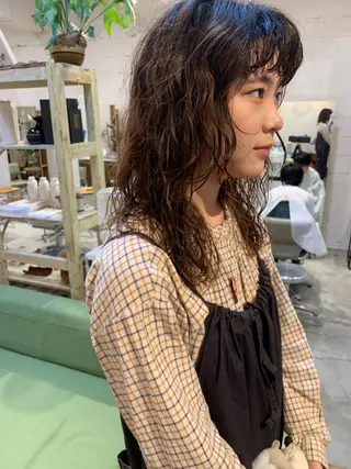 ミディアム パーマ 【takk】 ナカヤママサヨシのヘアスタイル