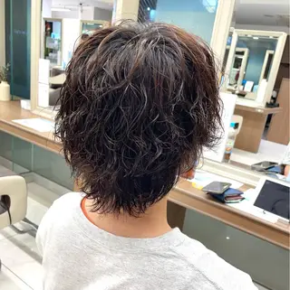 ショート パーマ メンズ 【メンズ特化】 池田大成✂︎のヘアスタイル