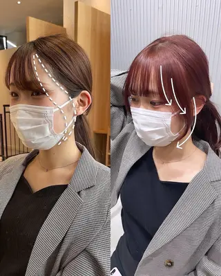 ロング カラー ヘアアレンジ DX SHARE SALON 原宿店所属・レイヤーカット/ 田中 しょうのヘアスタイル