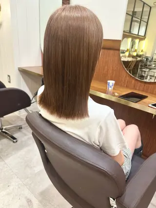 ミディアム カラー ナナカ/似合わせ/透 明感名駅美女創り職人のヘアスタイル