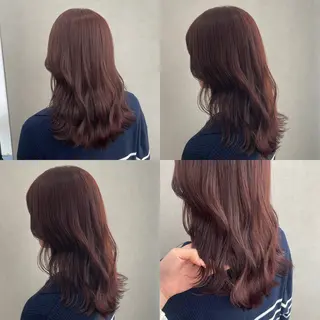 セミロング 🎀カラー ✨横浜／トレンドのヘアスタイル