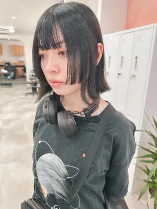 ショート カラー レイヤー/ウルフ/ ハッシュカット/ダイのヘアスタイル