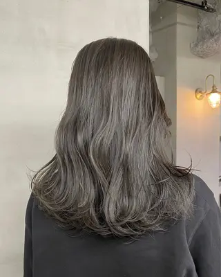 ロング カラー 新宿/韓国ヘア/ 髪質改善ストレートのヘアスタイル