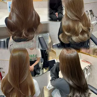 ロング カラー 新宿/小顔レイヤー/ 顔まわり/西慶太朗のヘアスタイル