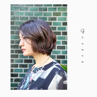 ショート カラー ヘアアレンジ granew所属・美艶ボブ 石井一成のヘアスタイル