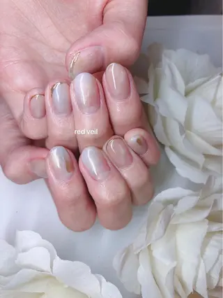 ミディアム ネイル 長さ出し専門 nynaのネイルデザイン