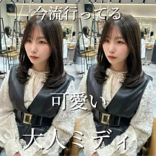 ミディアム 銀座副店長/レイヤー /髪質改善/田島のヘアスタイル