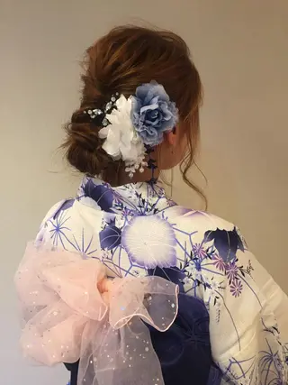 ロング ヘアアレンジ 平川 友希子のヘアスタイル