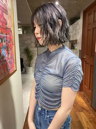 ショート カラー パーマ mai / linoah˚✧のヘアスタイル