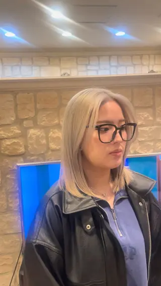 セミロング カラー 町田/レイヤーカット ハッシュカット/八木のヘアスタイル