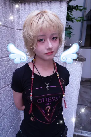 ショート カラー ⭐︎ハイトーン /レイヤー✩momoのヘアスタイル