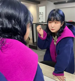 セミロング 本田 愛実 (ホンダアミ)のヘアスタイル