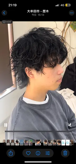 メンズ メンズパーマ& ハイトーン特化谷村のヘアスタイル