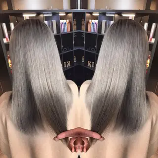 ロング カラー KIRA スズキ タクヤ／店長のヘアスタイル