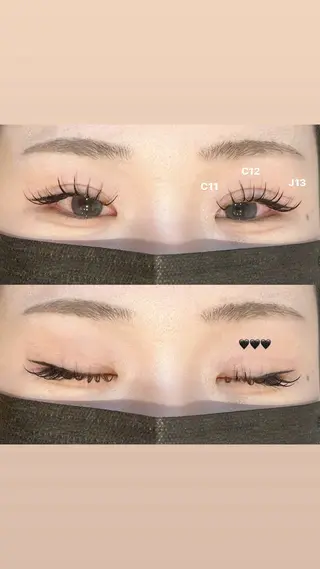 マツエク・マツパ 渡部 奏美のマツエク・マツパデザイン