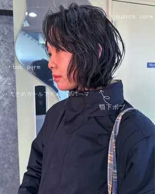 ミディアム 渡辺 良城のヘアスタイル