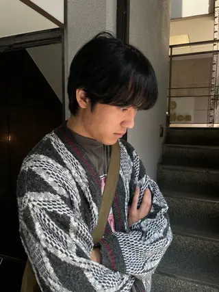 メンズ 🍁ロングパーマ.ニ ュアンス🍁陸来のヘアスタイル