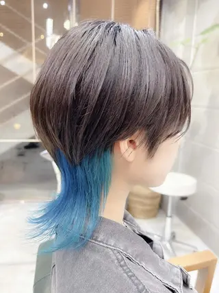 ショート カラー ヘアアレンジ メンズ 𝐑𝐈𝐍𝐊𝐀 🐣🩷のヘアスタイル