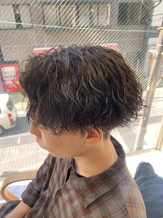 パーマ メンズ 🌴パーマオタク🌴 長谷川　諒佑🌈のヘアスタイル