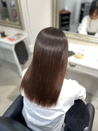 セミロング 堀江/艶髪/透明感 カラー/NENE🫧のヘアスタイル