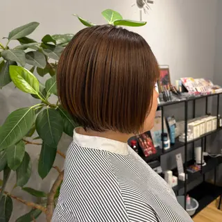 ショート 暖色/ボブ/吉岡美音 GIEN NU茶屋町のヘアスタイル