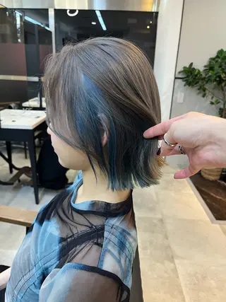 ミディアム カラー 🥀韓国ヘア🥀 宮津真菜のヘアスタイル