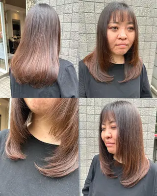 ロング 宇都 唯のヘアスタイル