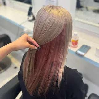 ロング カラー 暖色🩷透明感カラー ♡Maika♡のヘアスタイル