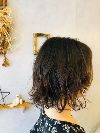 ショート パーマ 本多 美羽のヘアスタイル