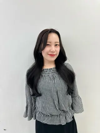 ロング カラー パーマ ヘアアレンジ メンズ キッズ ♥️韓国ヘア レイヤー♥️ゆりのヘアスタイル