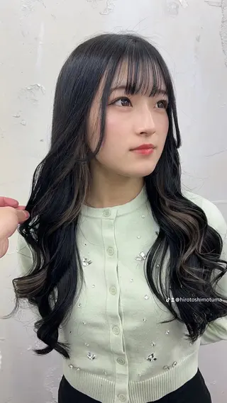 ロング カラー 下妻 カラーエクステ難波のヘアスタイル