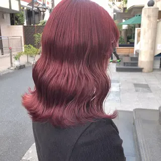 ミディアム カラー パーマ ヘアアレンジ メンズ キッズ ネイル マツエク・マツパ レイヤーカット指名 No.1💖マユカのヘアスタイル