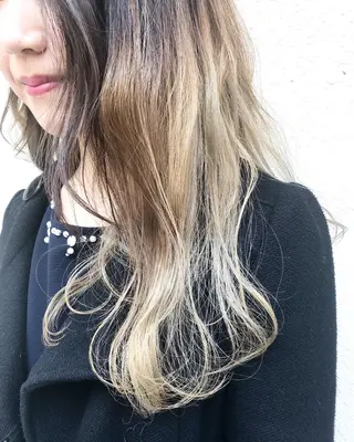 セミロング カラー パーマ ヘアアレンジ 脱白髪染め特化GBG 自由が丘所属・【白髪ぼかし 専門GBG】自由が丘のヘアスタイル