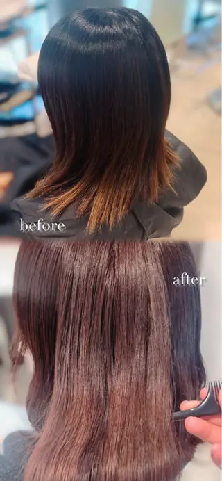 カラー 松本 七海のヘアスタイル