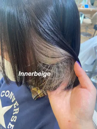 ショート カラー プルエクステ/インナ ーカラー🦊はるなのヘアスタイル