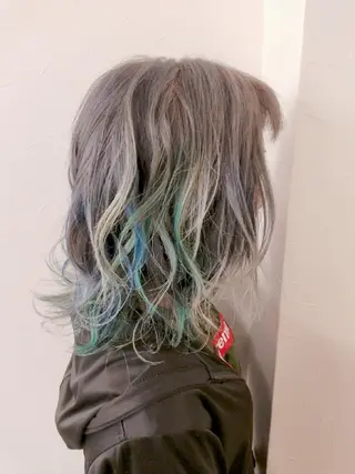 ミディアム カラー デザインカラー髪質 改善Lilithのその他イメージ