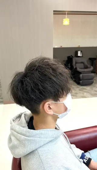 ショート パーマ メンズ KEN 🌟のヘアスタイル