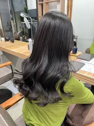 ロング カラー かめい りなのヘアスタイル