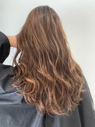 ロング カラー 縮毛矯正/髪質改善 /韓国風　山川春輝のヘアスタイル