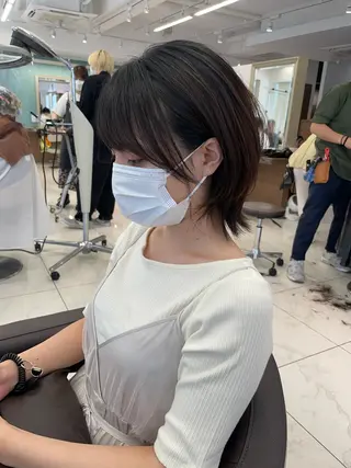 ミディアム カラー 福島成美/髪質改善 縮毛矯正/カラーのヘアスタイル