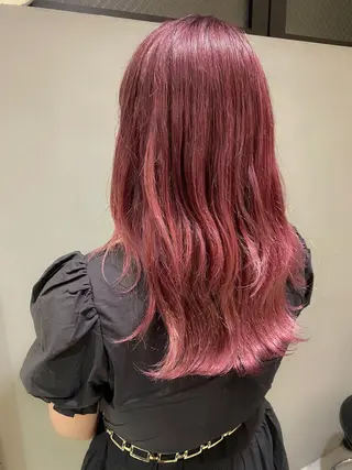 ミディアム カラー 圧倒的透明感カラー nana🦕のヘアスタイル