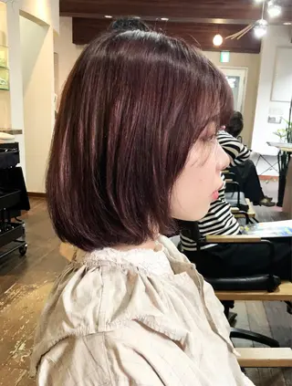 ミディアム カラー レイヤー/韓国 ハイトーン興津史弥のヘアスタイル